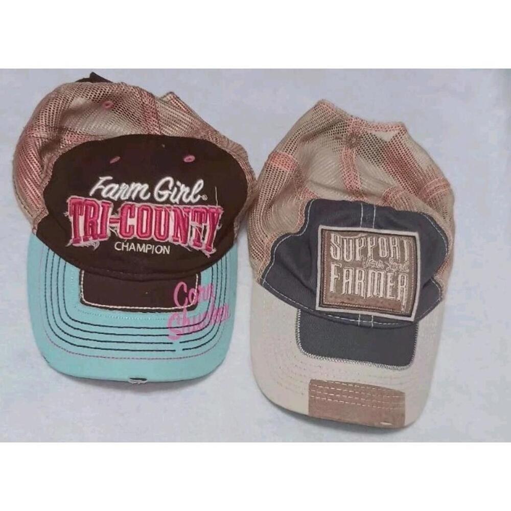 Knee Deep & Lovin It Couples Hat Bundle Farm Girl Farm Boy Farmer Country...
